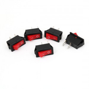 5PCS SPST 2 Terminals 2P ON/OFF 2 Positions Rocker Switch AC 15A/250V 30A/125V