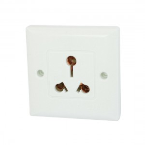 AC 250V 16A 3 Round Pin 3 Pin AU Two Way Socket Wall Outlet Plate Panel White
