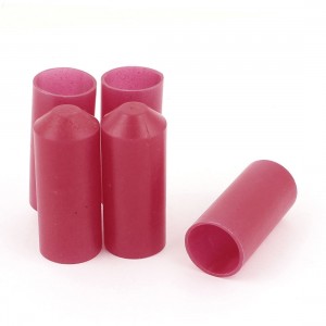 5 Pcs 21mm Red Adhesive Lined Heat Shrink End Cap Cover 2 1 Ratio