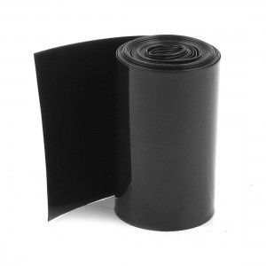 50mm/30mm PVC Heat Shrink Tubing Wrap Black 2m 6.5ft for 2 x 18650 Battery