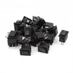 20 Pcs AC125V 10A 250V 6A 3 Pin 3 Position SPST Panel Mount Boat Rocker Switch