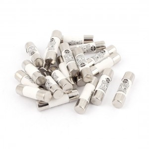 20 Pcs RO15 RT18 RT14 Ceramic Cylindrical Tube Fuse 6A 380V 10x38mm