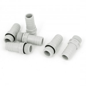 6pcs Pipe Fitting Coupler Joint 3 8BSP Male Thread x 14mm Hose Barb Fuel Water