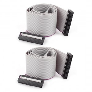 2pcs FC34P 34WAY IDC Socket Extension Flat Ribbon Cable 100cm for Arduino DIY
