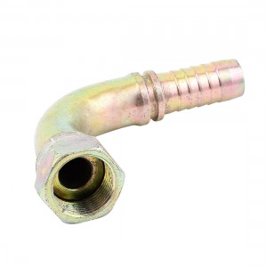 Air Conditioner Car Right Angle 3 4BSP Thread Hose Pipe Joint Fitting Connector