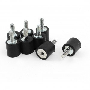 8Pcs M4 Air Compressor Rubber Vibration Mount Isolator 13mm x 13mm
