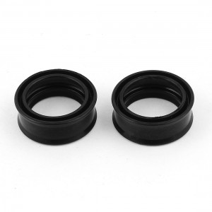 2pcs 32mmx24mmx4mm Rubber Air Seal Gaskets Black for Jmub Type Air Cylinder