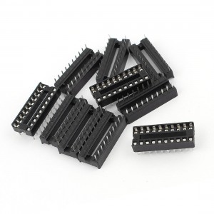 10 Pcs 2 0mm 2 Row 20 Pins Soldering DIP IC Chip Socket Adaptor
