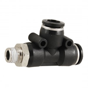9mm Thread Plastic Alloy T Branch Adapter Push in Quick Fittings