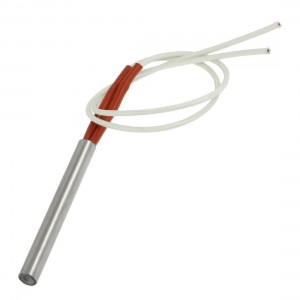 9mm x 80mm Stainless Steel Tube Single End Wired Cartridge Heater 380V 180W