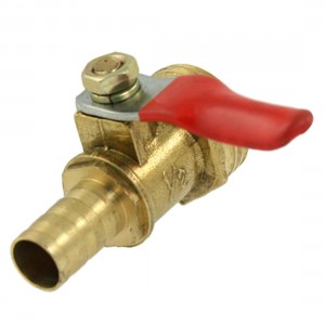 10mm Hole Tail OD 25/32" Male Thread Pneumatic Control Ball Valve