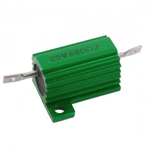 680 Ohm Screw Tap Mounted Aluminum Clad Wirewound Resistor 25W