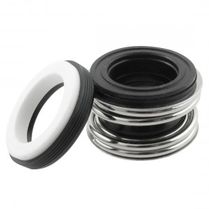 0.98" Inner Dia Tube Sealing Rubber Bellows Mechanical Seal Black