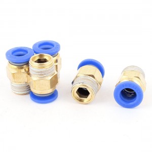 5pcs 8mm OD Push In Tube to 1/4BSP Air Pneumatic Quick Fitting Coupler Connector