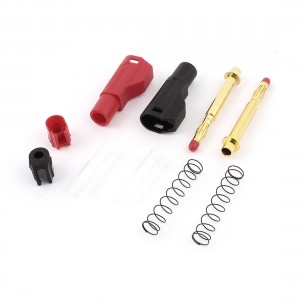 2pcs 4mm Stackable Test Lead Retractable Shrouds Banana Plug