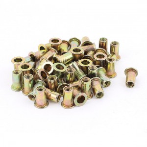 25 Pcs Zinc Plated Carbon Steel Rivet Nut Rivnut Insert Nutsert 10-24