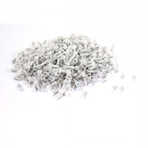 1000 Pcs CE1X 2.5mm Tin-plated Tube Dia Closed End Caps Wire Connector Clear