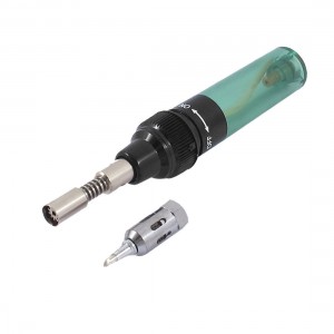 Cordless Jet Flame Gas Blow Torch Soldering Iron Butane Welding Burner Pen Green