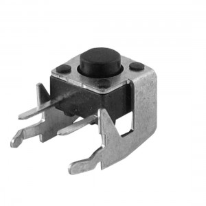 Black Push Button 6 x 6 x 4.3mm Right Angle Tact Switch