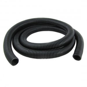 1.5M 20mm Inner Dia Black Flexible Corrugated Tube Bellows Hose