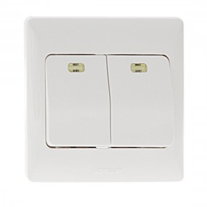 2-Gang Wall Mount Light Button Switch Plate Cover
