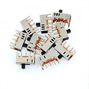 10 Pcs PCB DC 50V 0.3A 2 Position DPDT 2P2T Mini Vertical Slide Switch 6 Pin DIP