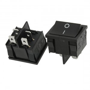 AC 6A/250V 10A/125V 4 Pin ON/OFF 2 Position DPST Snap in Boat Rocker Switch 2pcs