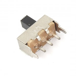 10x 5mm Height Knob 3 Pin 2 Position 1P2T SPDT Vertical Slide Switch 0.1A 12V DC