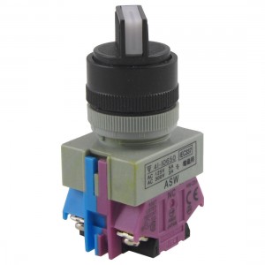 AC 660V 10A 2 Position Rotary Select Selector Switch Lock 22mm 1 NO N/O 1 NC N/C