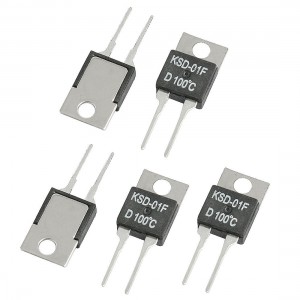 5 x 100 Celsius NC Temperature Control Switch Thermostat 1.5A 250VAC/ 24VDC