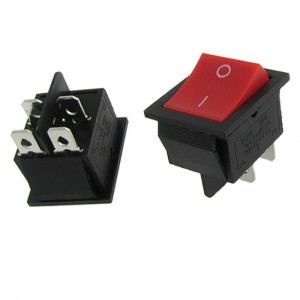 AC 16A/250V 20A/125V 4Pin ON-OFF 2 Position DPST Snap In Boat Rocker Switch 2pcs