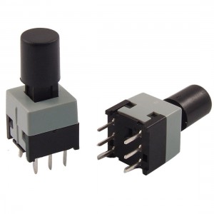 10 Pcs 8.5x8.5mm Panel PCB Momentary Tactile Tact Push Button Switch 6 Pin w Cap