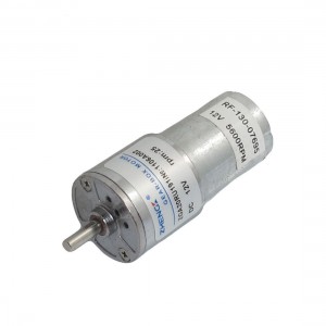 DC 12V 25RPM 2 Pin Cylinder Shaped Electric Geared Motor ZGA20RU