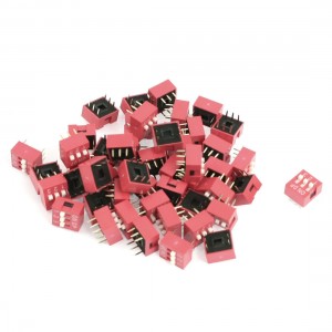 50 Pcs 2 Row 6 Pins 2.54mm Pitch 3 Positions Slide Style DIP Switch