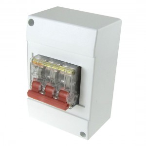 AC 400V 40A 3P Transparent Mini Circuit Breaker MCB with Housing