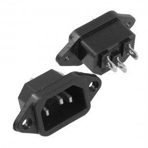 3 Pcs AC 250V 10A C14 Plug Inlet Power Socket for Rice Cooker