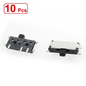 10 PCS DC 50V 0.3A 7 Pin On/On 2 Position 1P2T SPDT SMD Slide Switch Side Knob