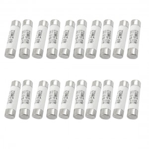 20 Pcs RO15 Series 500V 10A Cylinder Cap Ceramic Fast Blow Fuse Links 10x38mm