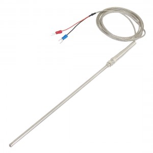 K Type 5/16" Thread Dia 200mm x 5mm Thermocouple Probe 2M Cable