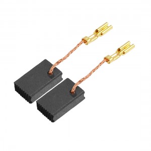 2 Pcs Carbon Brushes Power Tool Replacement 4mm x 10mm x 17mm