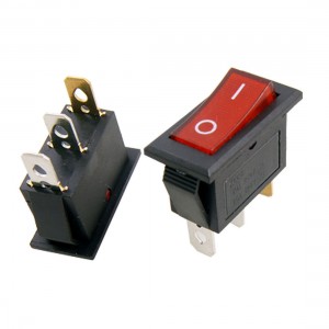 5x Red Light illuminated ON/OFF SPST Snap In Rocker Switch 10A/250V 15A/125V AC