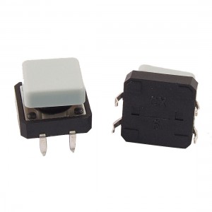 10pcs Momentary Tact Tactile Push Button Switch 12 x 12 x 12mm 4Pin DIP w Cap