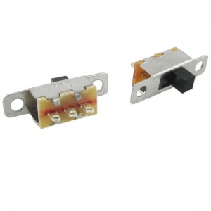 5 x 3mm Height Knob 3 Pin 2 Position 1P2T SPDT Panel Slide Switch 0.5A 50V DC