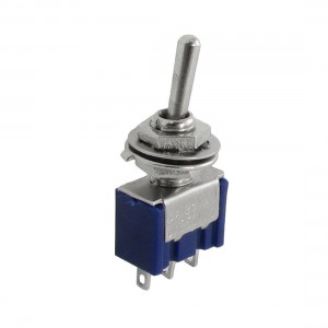 5 x AC 3A/250V 6A/125V 3 Pin SPDT On/On 2 Position Mini Toggle Switch Blue