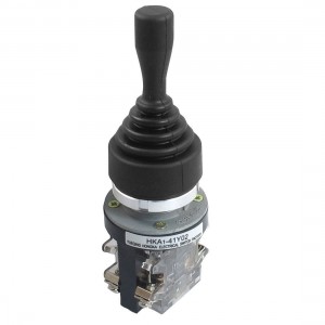 AC 380V 5A 2NO Latching 30mm Fixing Hole Double-way Joystick Switch