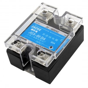 JGX-80DA DC to AC Covered Solid State Module Relay DC 3-32V AC 24-480V