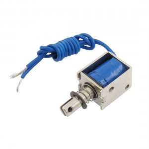 0.04Kg Force Open Frame Push Solenoid Electromagnet DC 12V 500mA