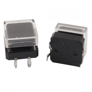 5 Pcs Momentary Tact Tactile Push Button Switch 12 x 12 x 12mm 4 Pin DIP w Cap