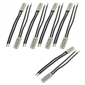 10 Pcs Bimetal Temperature Control Switch Thermostat 115C N.C TLRS9700