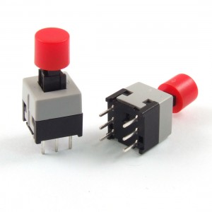 10pcs 8.5 x 8.5mm x 14mm Momentary Tactile Tact Push Button Switch 6 Pin w Cap